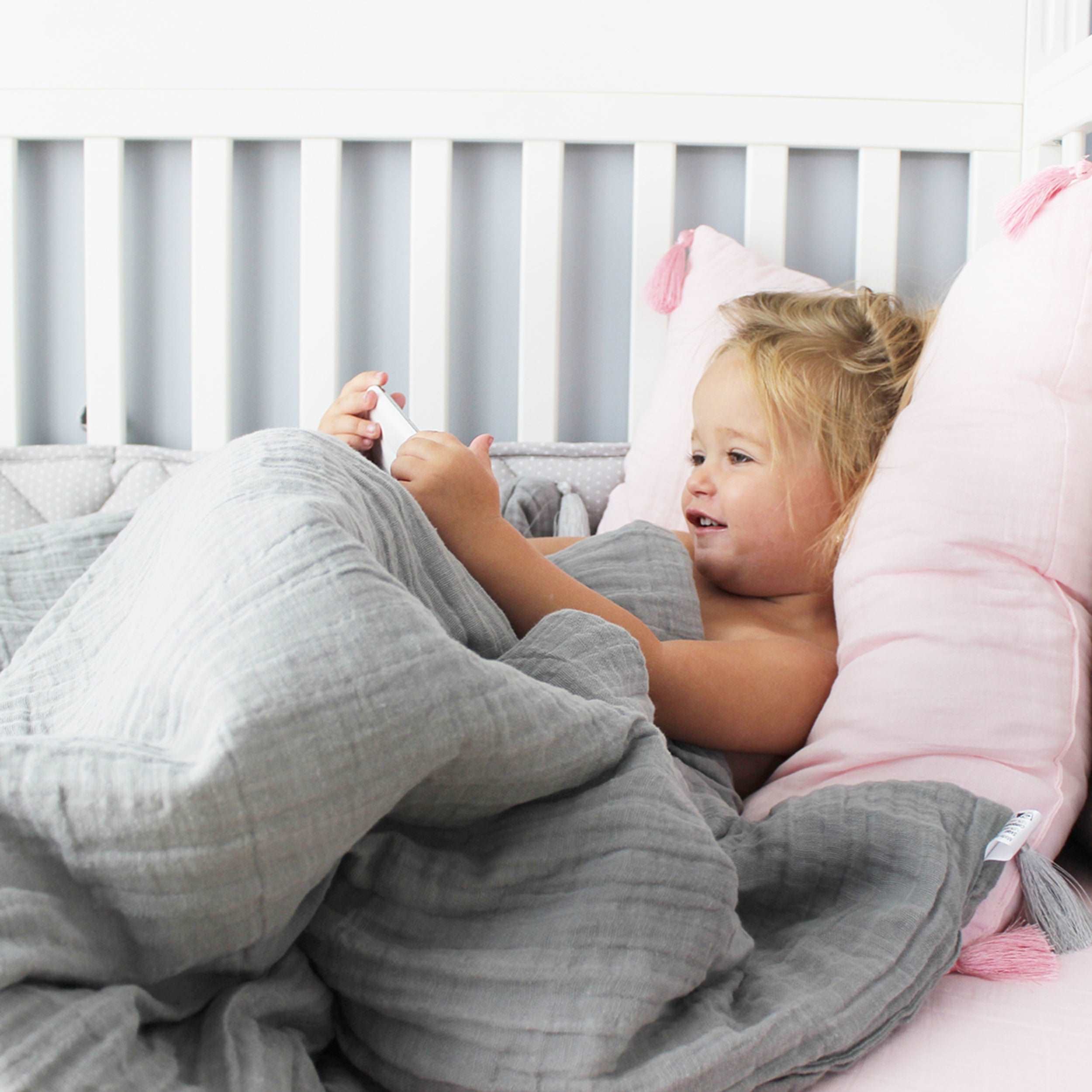 Muslin baby blanket - Dusty pink