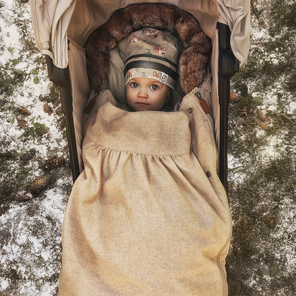 Wool Footmuff Elodie details