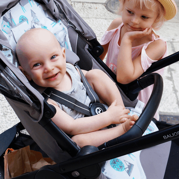Bamboo Stroller pad - Ocean friends