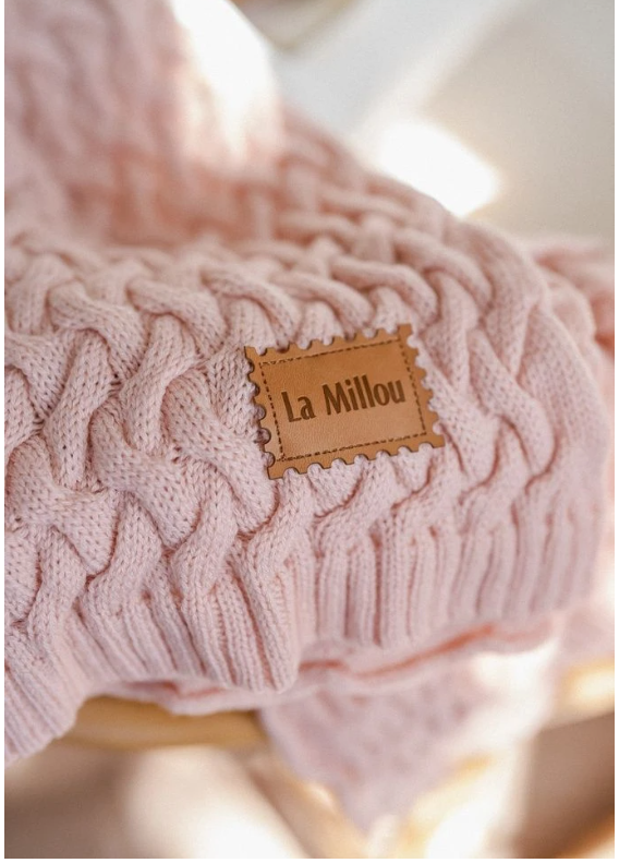 Merino baby blanket - Pink
