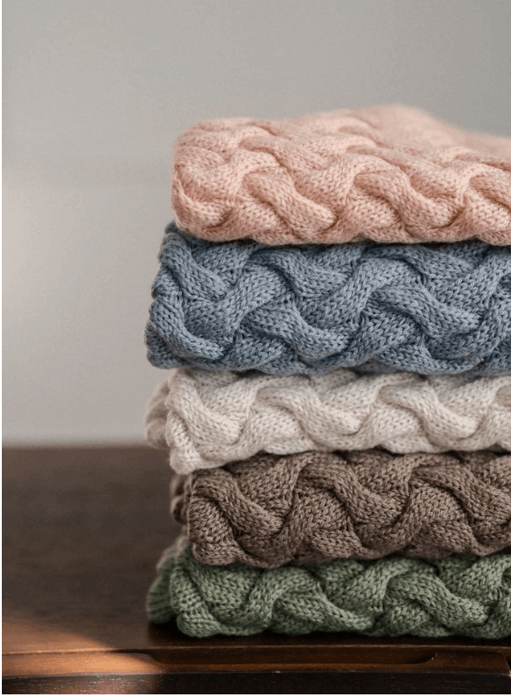 Merino baby blanket - Chocolate