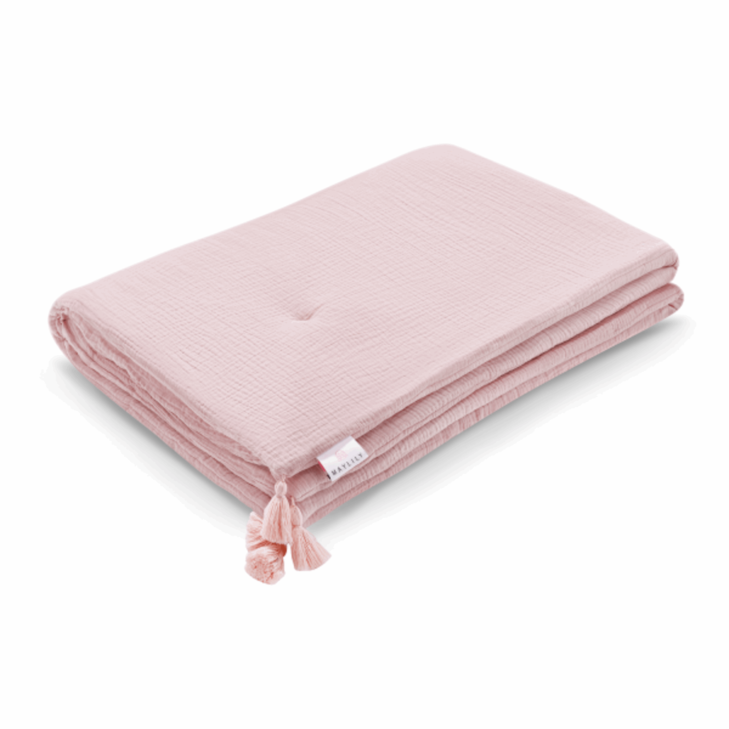 Muslin baby blanket - Dusty pink