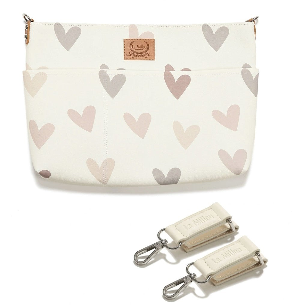 Stroller organizer - Heartbeat beige