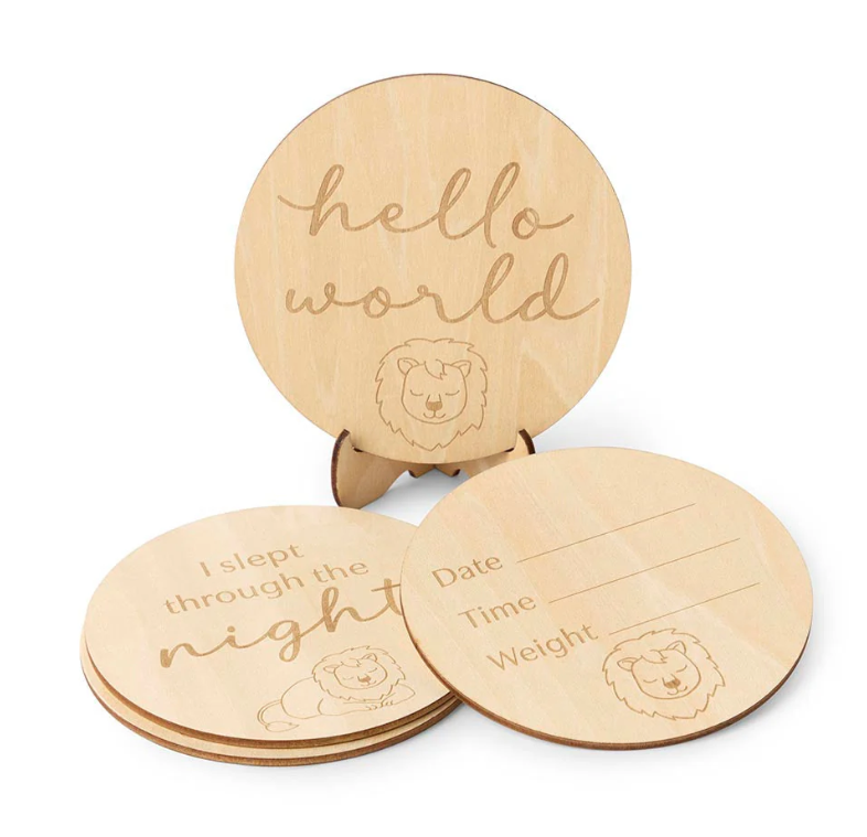 Milestone cards wooden Koala