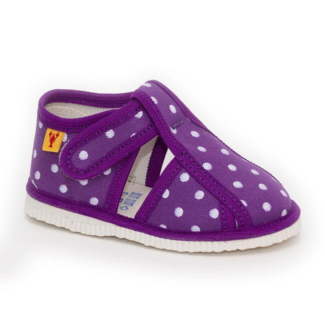 Slippers - Purple Dots - Mamastore