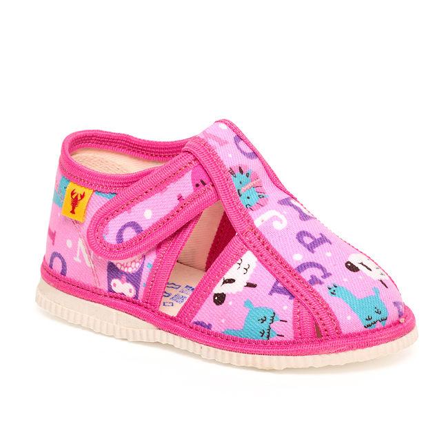 Toddler slippers - Pink Alphabet - Mamastore