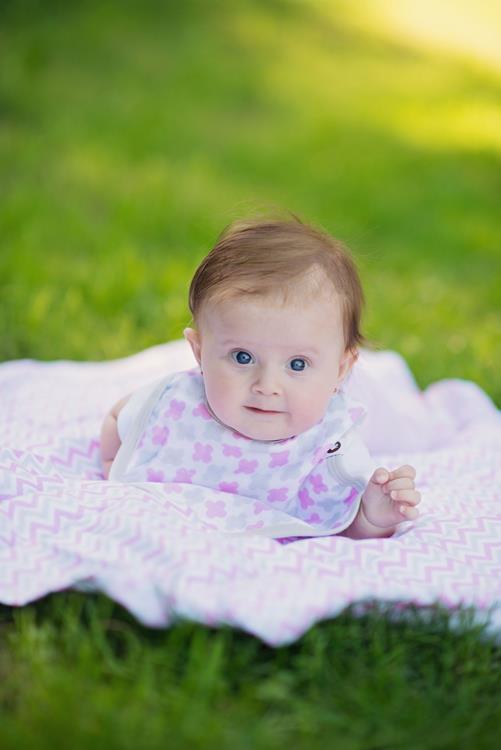 Multi-use swaddle - Chevron baby pink - Mamastore