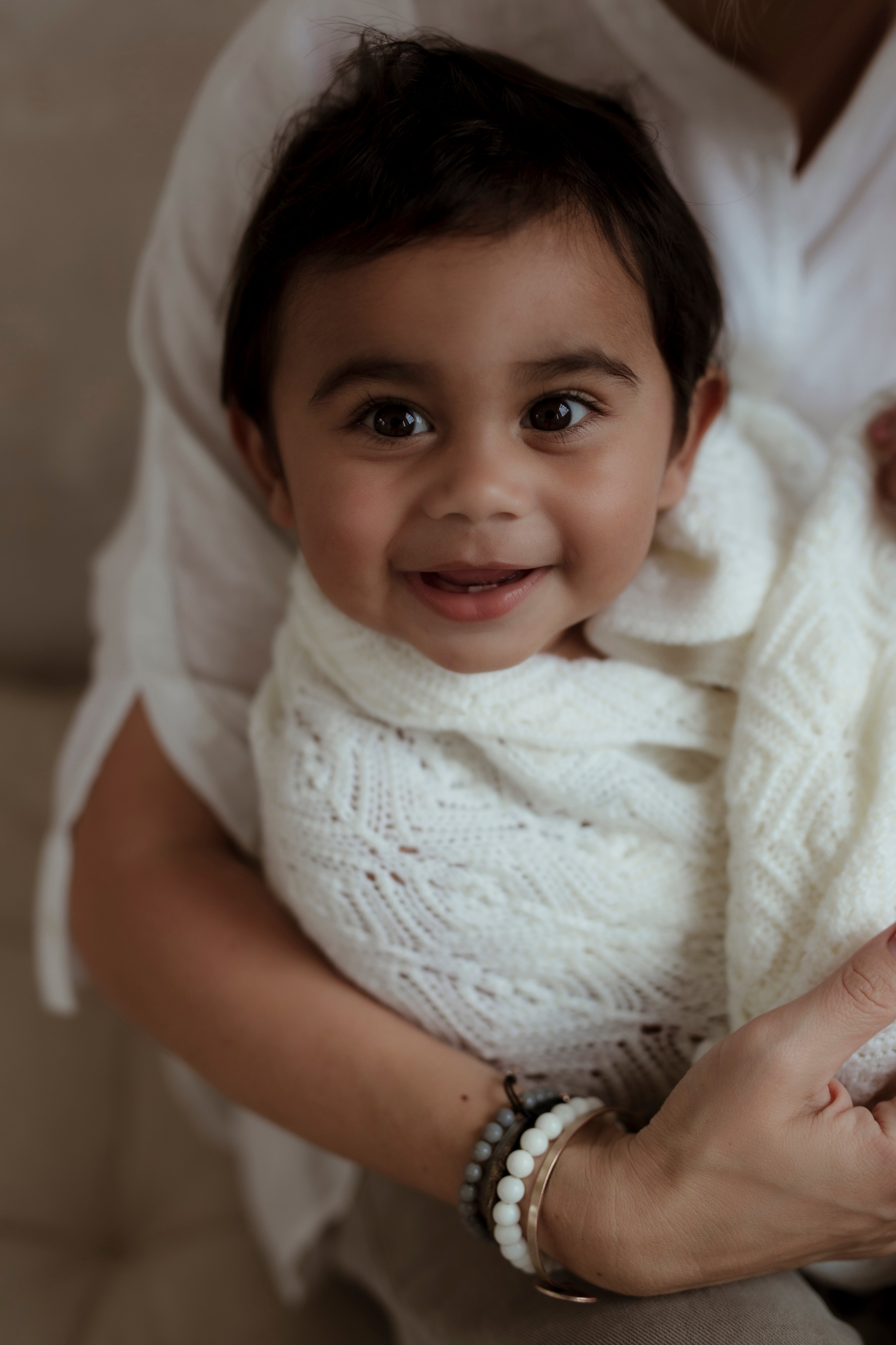 Merino Babydecke - Pearl Rose