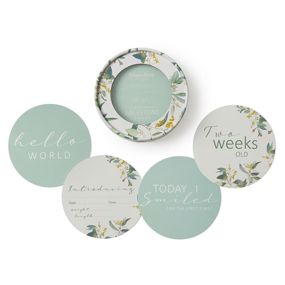 Milestone cards Eucalyptus