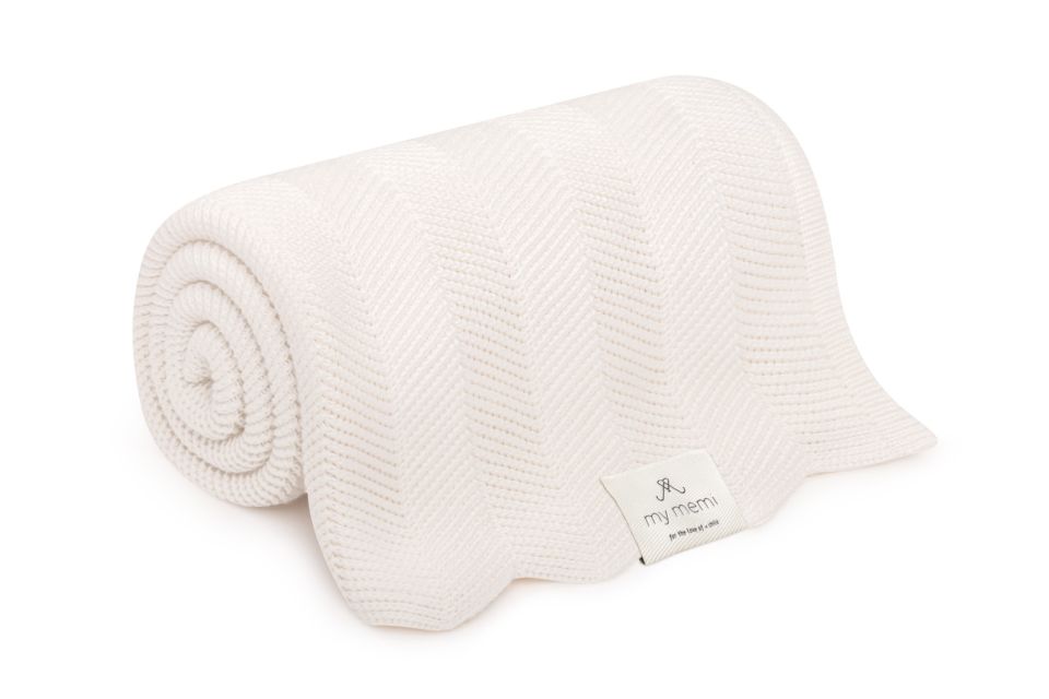 Couverture bébé en bambou - Classy cream.