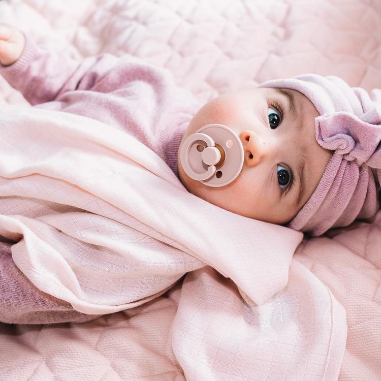 Multi-use bamboo muslin 2-pack - Heartbeat pink