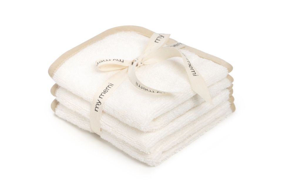 Bamboo washcloth 3pack - Cream