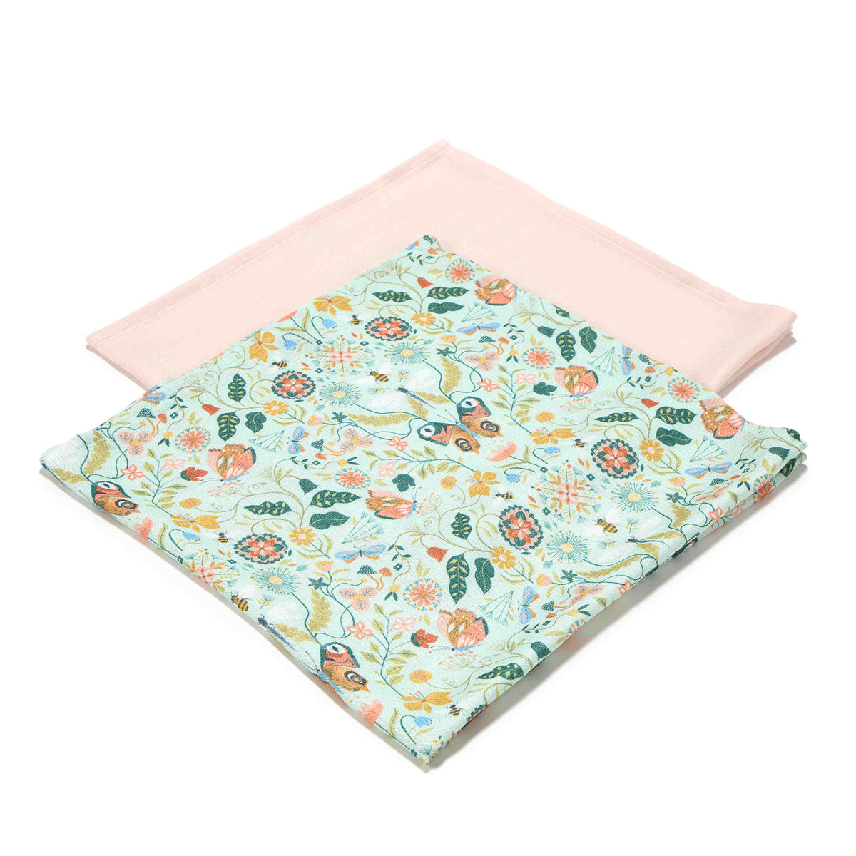 Multi-use bamboo muslin 2-pack - Secret garden
