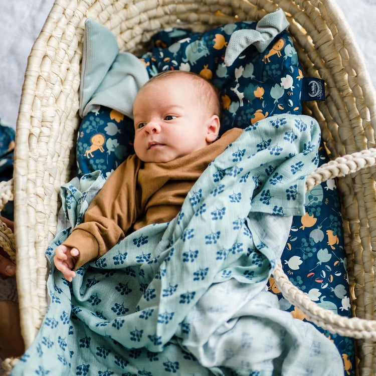 Multi-use bamboo muslin 2-pack - Secret garden