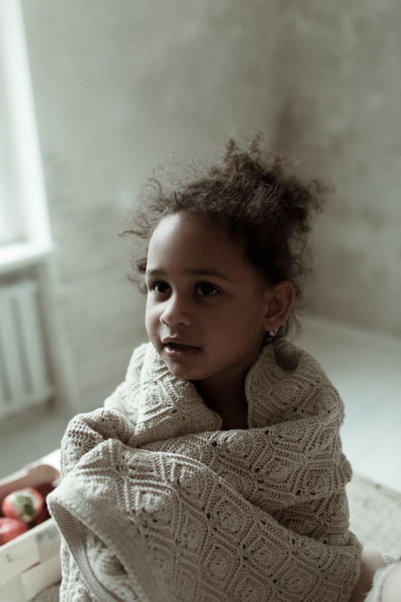 Merino baby blanket - Pearl Beige