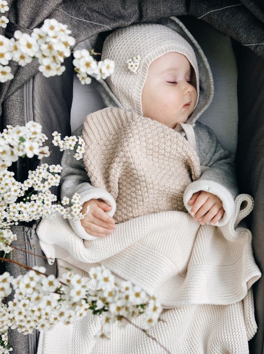 Merino baby blanket - Classic Beige