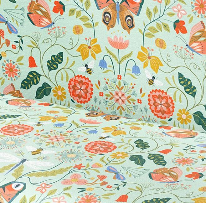 Multi-use bamboo muslin 2-pack - Secret garden