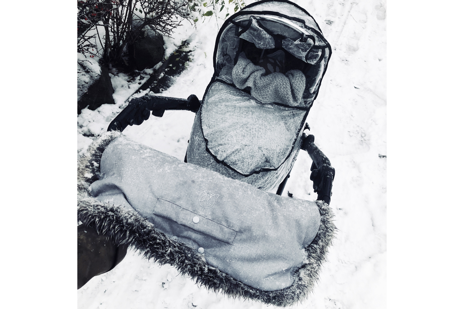 Stroller handmuff - Elegant beige