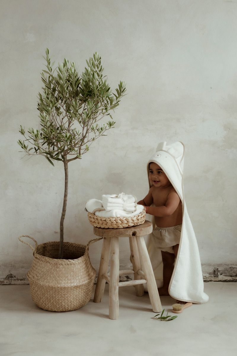Bamboo washcloth 3pack - Cream