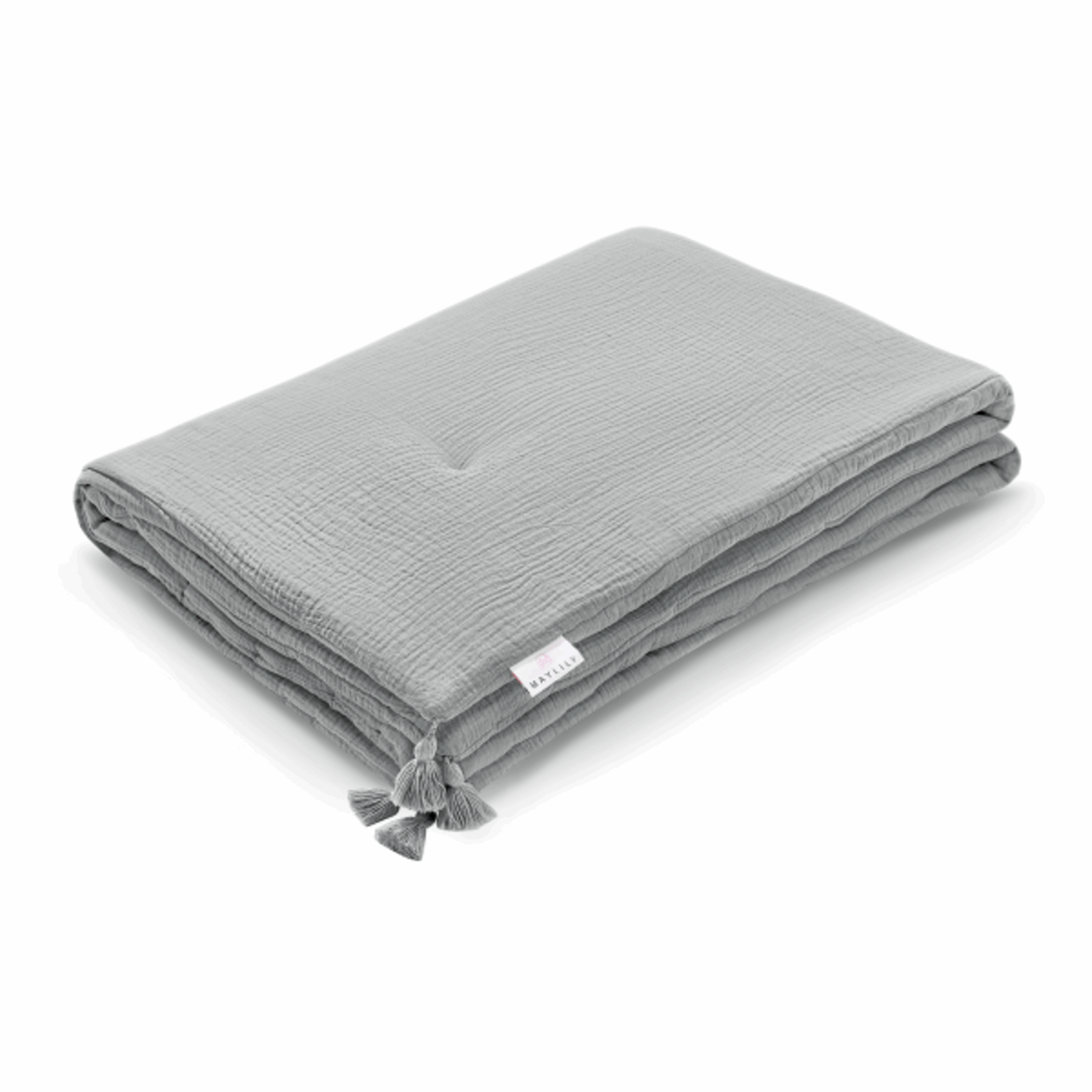 Muslin baby blanket - Grey
