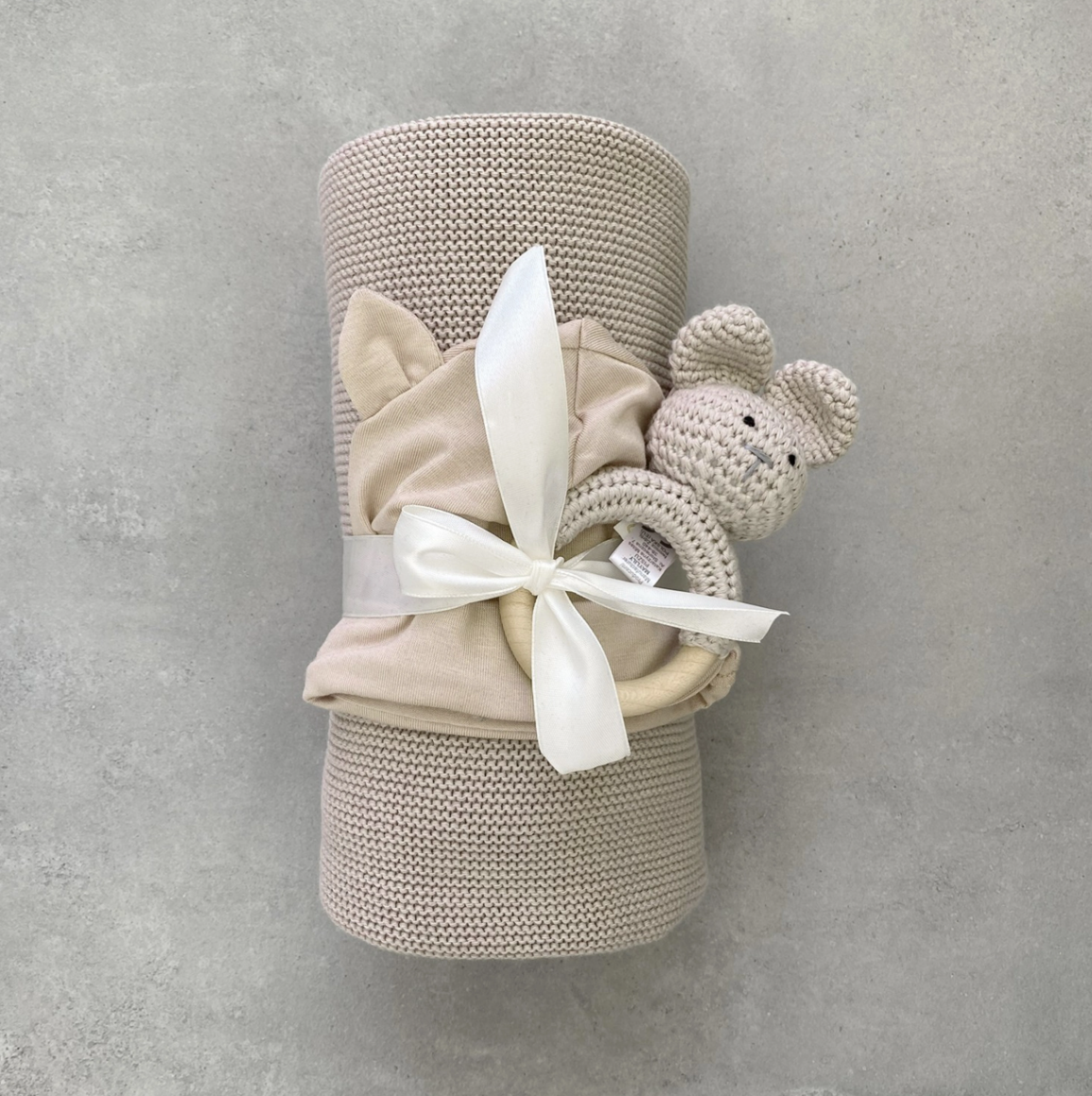 Ensemble cadeau pour bébé - Beige