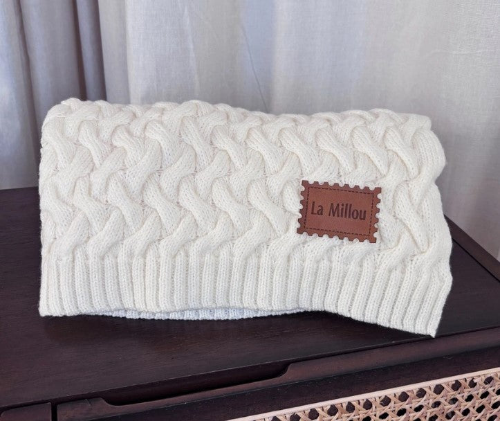 Merino baby blanket - Cream