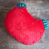 Misho the Big Bear Pillow - Pirate Red - Mamastore