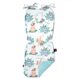 Stroller pad - Yoga candy sloth MINT - Mamastore