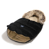 Footmuff - ASPEN Black velvet combi