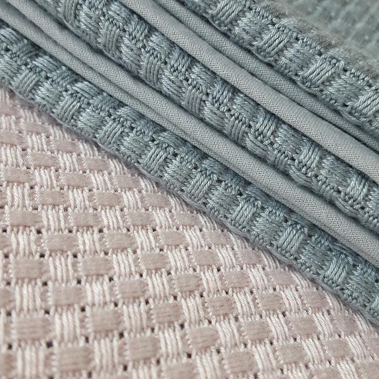 Summer Bamboo baby blanket - Mini squares - Mamastore