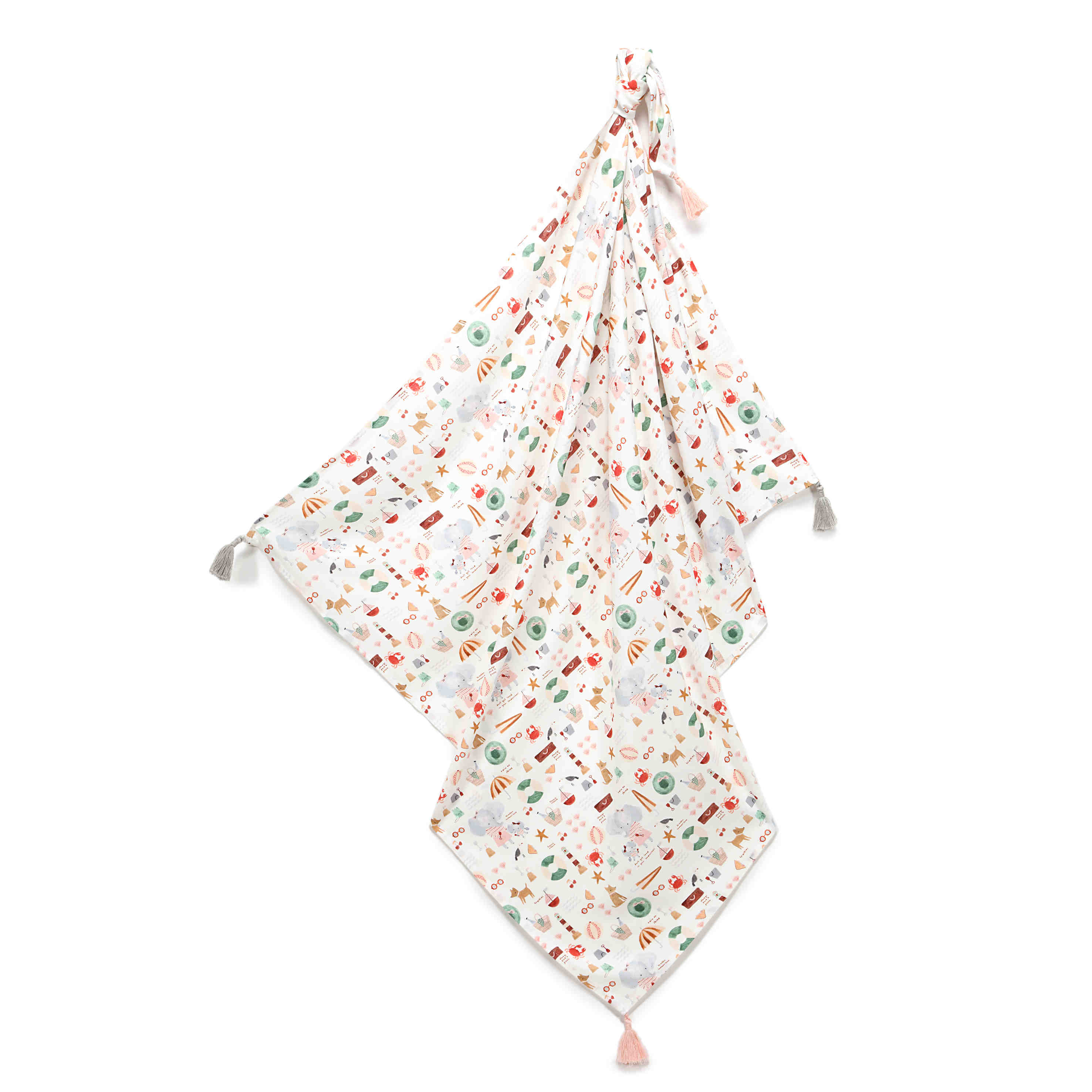 Multi-use swaddle - French riviera pink