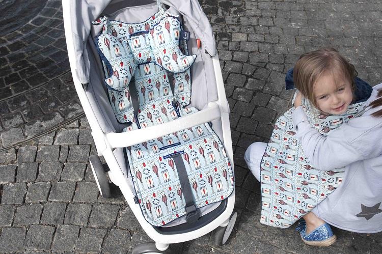 Stroller pad - Silver balloons - Mamastore