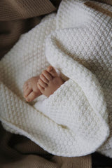 Merino baby blanket - Classic Cream