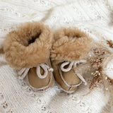 Chaussures bébé en cuir de mouton - Honey 