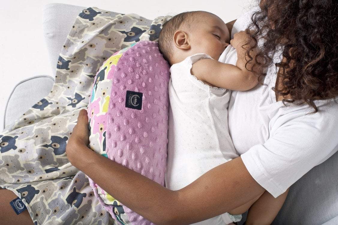 Nursing pillow Chic chick Velvet touch - Grey - Mamastore