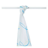 Supersoft Muslin Towel - Cyan Circles - Mamastore