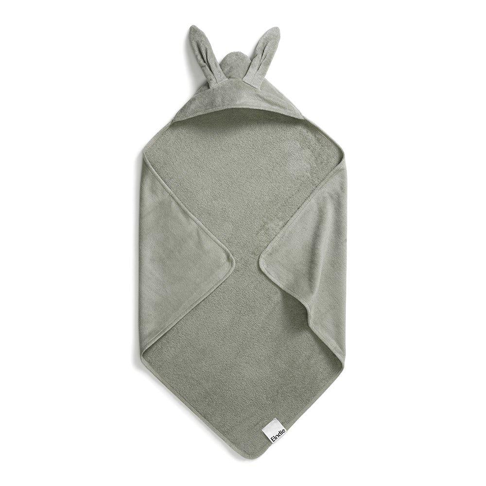 Kapuzenbadetuch - Mineral green Bunny 