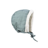Winter bonnet - Pebble green